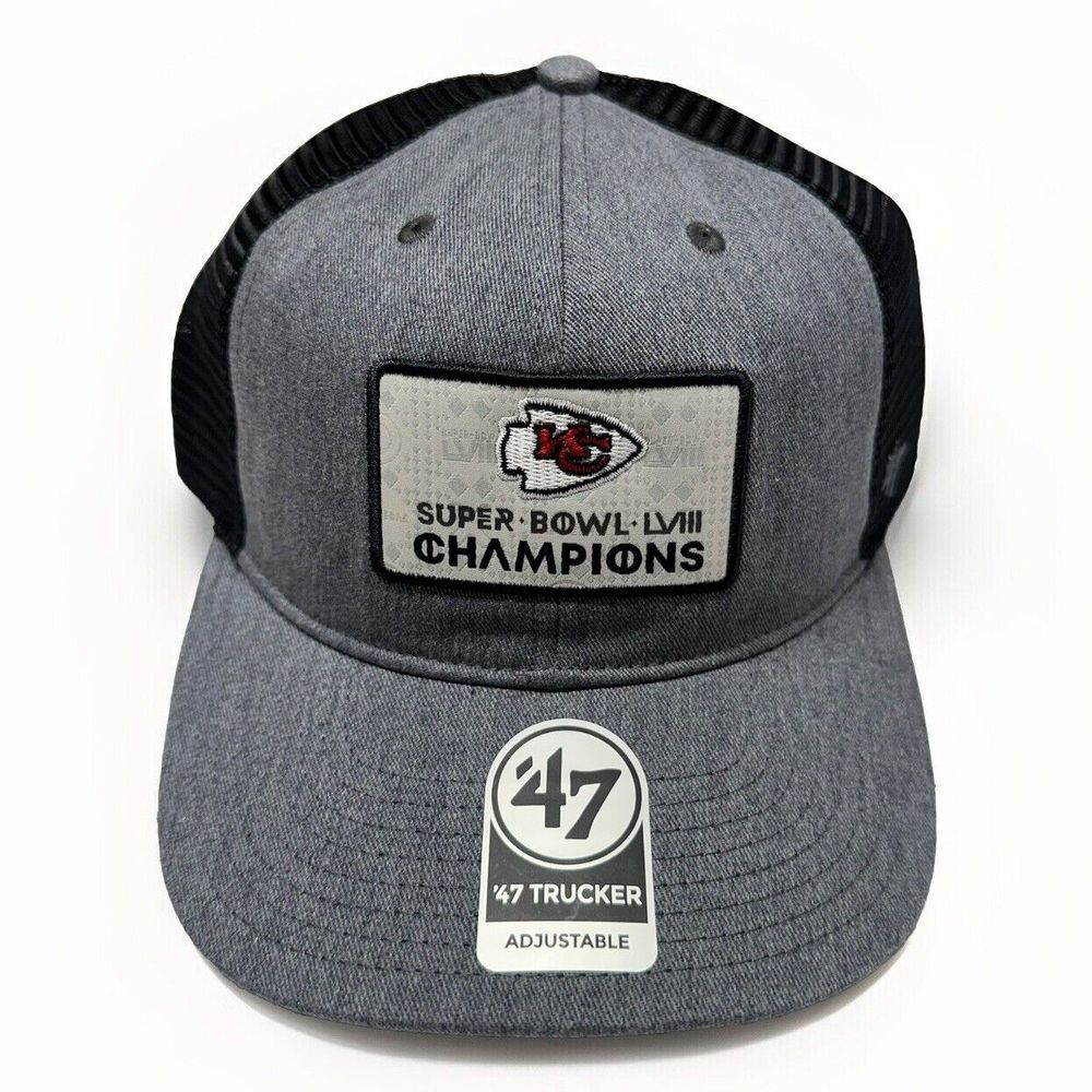 '47 Brand Kansas City‎ Chiefs Super Bowl LVIII Champions Trucker Snapback Hat